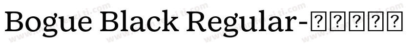Bogue Black Regular字体转换